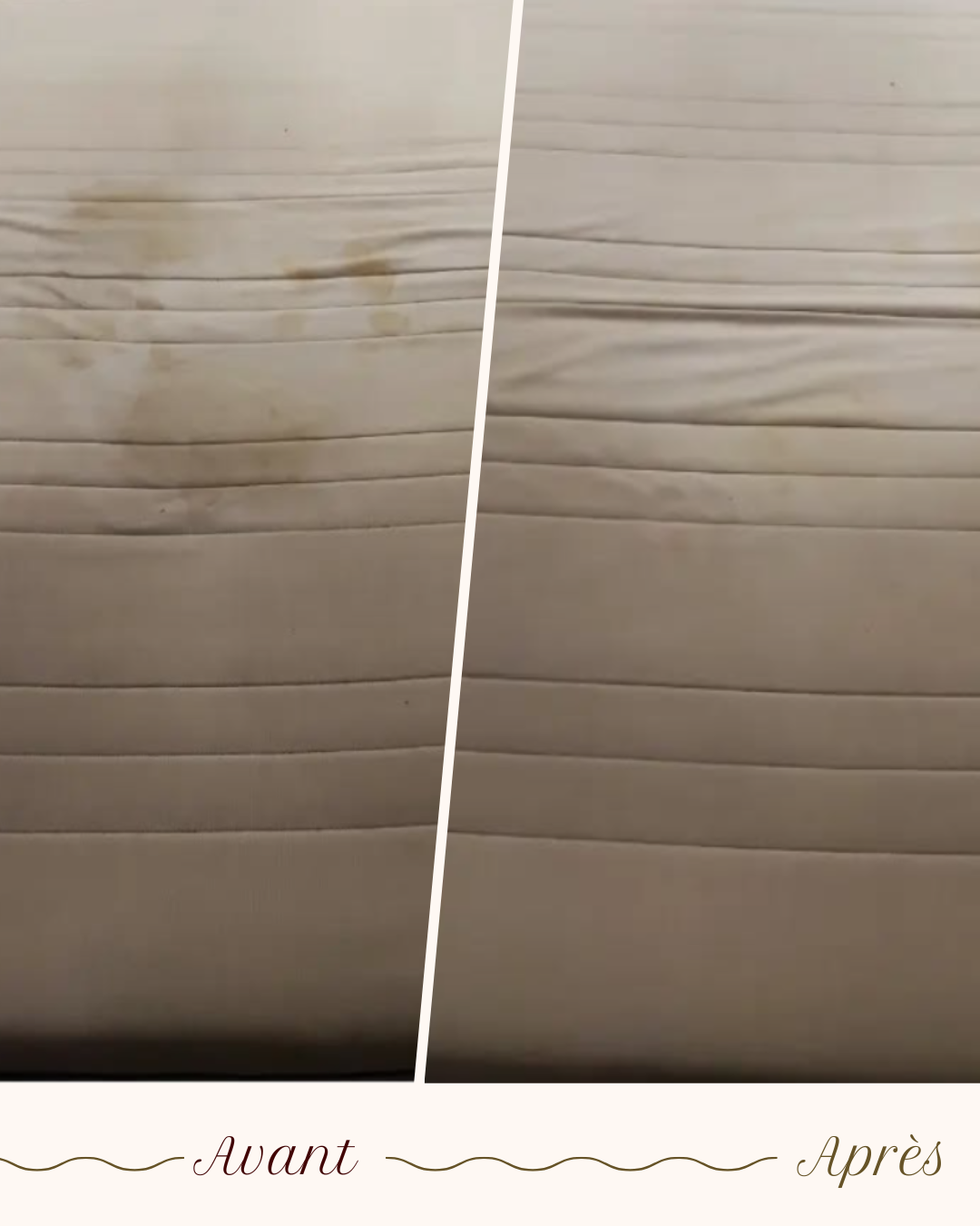 Avant / après — Injection-extraction matelas (Matelas)