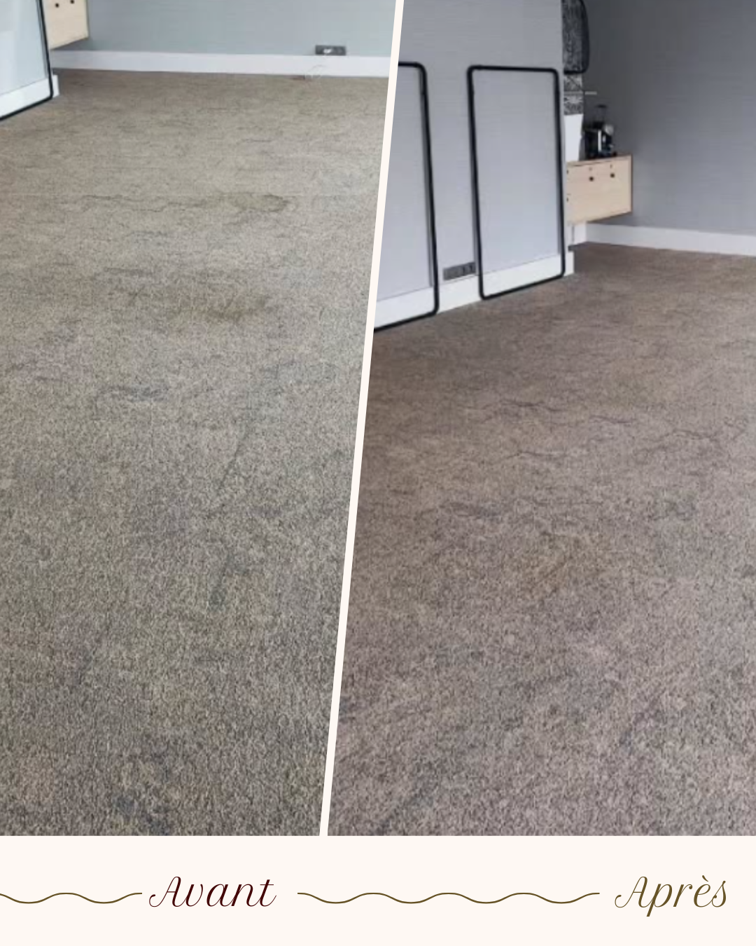 Avant / après — Moquette de salon (Tapis & moquettes)